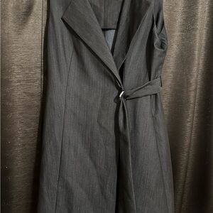 Elegant Gray Sleeveless Calvin Klein Dress